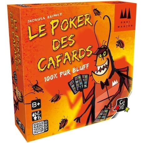 Gigamic - Poker des cafards - Jeu de société ORANGE 1 - vertbaudet enfant 