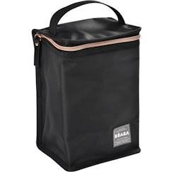 Puériculture-BEABA Pochette repas isotherme black/rose gold