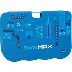 Jouet-Jeux vidéos et multimédia-Multimédia-VTECH - Storio Max 5'' - Etui Support Protège Tablette Bleu