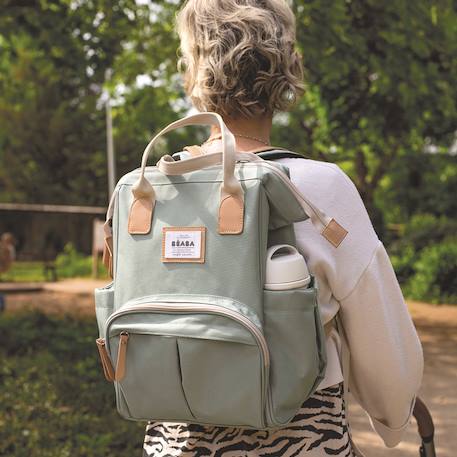 Sac à dos à langer Wellington Blue marine+gris chiné+vert sauge 19 - vertbaudet enfant 