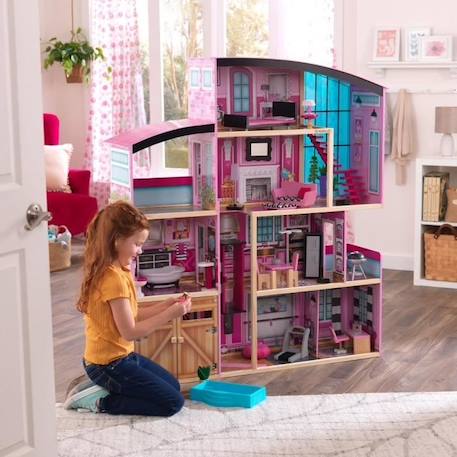 KidKraft - Maison de poupées Shimmer en bois avec 30 accessoires inclus BLEU 2 - vertbaudet enfant 