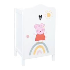 -Armoire pour vêtements de poupée Peppa Pig ROBA - Blanc/Rose - H 52 x L 31 x P 25 cm