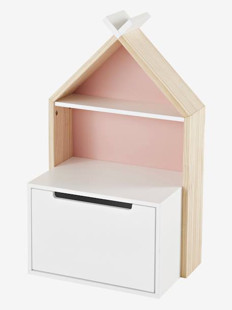 Chevet enfant fond réversible bleu ou rose LIGNE TIPILI blanc 5 - vertbaudet enfant 