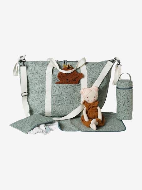 Sac à langer week-end MALAGA kaki+marine grisé+sauge+vert de gris 26 - vertbaudet enfant 