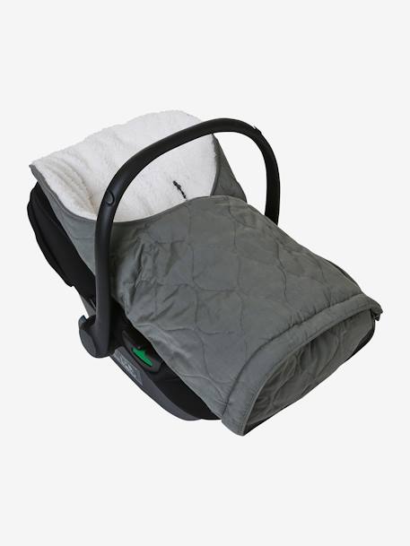 Chancelière poussette évolutive doublée sherpa gris ardoise 5 - vertbaudet enfant 