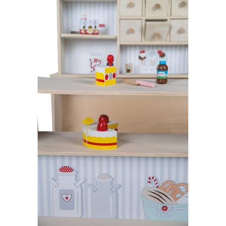 Jouet d'imitation - ROBA - Marchande en bois Café & Shop avec caisse - Multicolore - Mixte - A partir de 3 ans BEIGE 4 - vertbaudet enfant 
