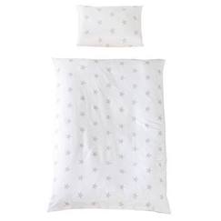 -Parure de lit Bébé ROBA - Little Stars - Coton - Housse de Couette 100x135 cm + Taie 40x60 cm