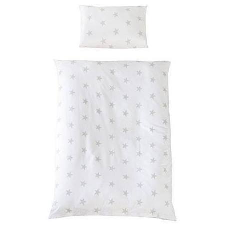 ROBA Parure de lit Bébé Little Stars Coton - Housse de Couette 100x135 cm  + Taie 40x60 cm blanc - Roba
