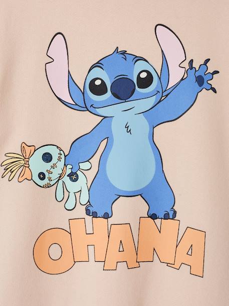 Sweat fille Disney® Lilo et Stitch rose pâle 3 - vertbaudet enfant 