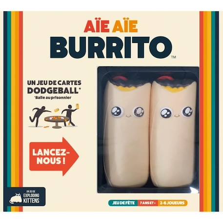 Jeu de société - ASMODEE - Aie Aie Burrito (Edition 2022) - Ambiance - 3 à 6 joueurs BEIGE 1 - vertbaudet enfant 