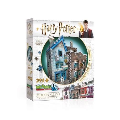 Puzzle 3D Ollivander's Wand Shop & Scribbulus Writing Implements - Wrebbit - Harry Potter - Enfant - Vert VERT 4 - vertbaudet enfant 