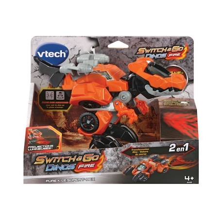 VTECH - Switch & Go Dinos Fire - Furex, Le Super T-Rex ORANGE 2 - vertbaudet enfant 