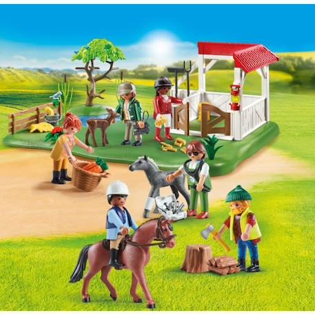 PLAYMOBIL - 70978 - My Figures: Ranch équestre - Figures - Combinez vos personnages Animaux & Nature BLEU 2 - vertbaudet enfant 