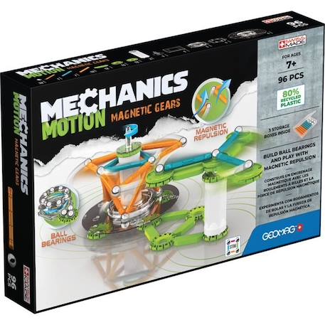 Geomag mechanics - Ecofriendly 96 pieces VERT 4 - vertbaudet enfant 