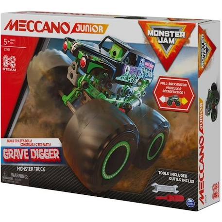 MECCANO - Véhicule Monster Truck Géant A Retrofriction VERT 1 - vertbaudet enfant 