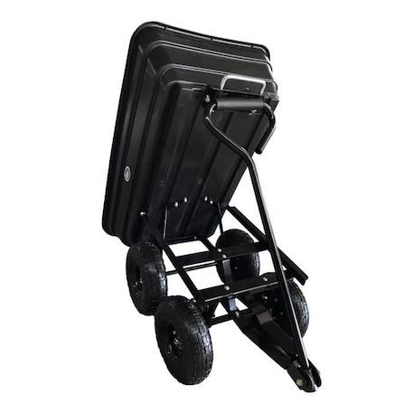 Chariot de jardin avec basculeur AXI AG75 - Noir - Capacité 75L/250kg NOIR 3 - vertbaudet enfant 