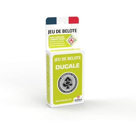 Jeu de 32 Cartes DUCALE - Fabriqué en France - Belote, Manille, Coinche VERT 2 - vertbaudet enfant 