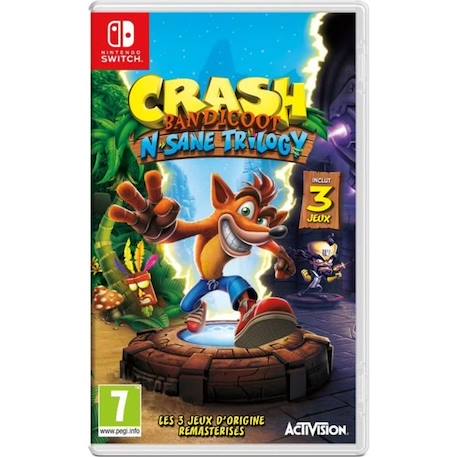 Crash Bandicoot N. Sane Trilogy Jeu Switch BLANC 1 - vertbaudet enfant 