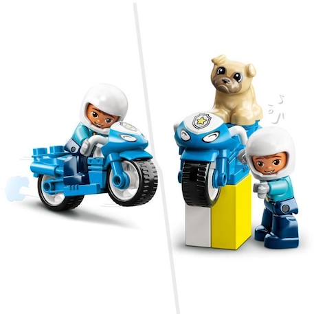 LEGO® 10967 DUPLO La Moto De Police, Jouet Pour les Enfants de 2 Ans et Plus, Développement De La Motricité Fine BLANC 4 - vertbaudet enfant 
