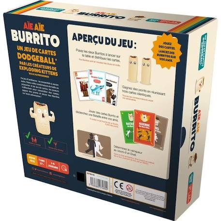 Jeu de société - ASMODEE - Aie Aie Burrito (Edition 2022) - Ambiance - 3 à 6 joueurs BEIGE 3 - vertbaudet enfant 