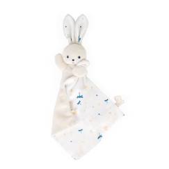 Jouet-Premier âge-Doudous et jouets en tissu-Doudou lapin blanc en micro-velours - KALOO - Carre douceur - 0 mois et plus
