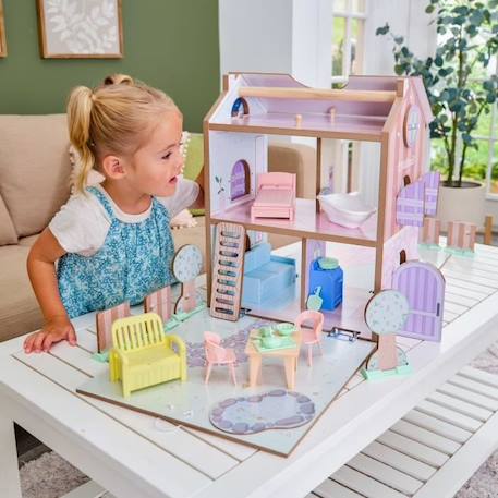 KidKraft - Maison de poupées Play & Store Cottage en bois avec 36 accessoires inclus ROSE 2 - vertbaudet enfant 