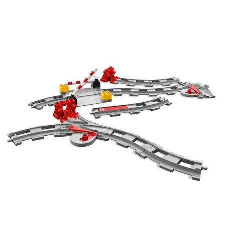 LEGO® DUPLO Town Les Rails du Train Jeu de Construction - Circuit avec Brique d'Action Rouge GRIS 2 - vertbaudet enfant 