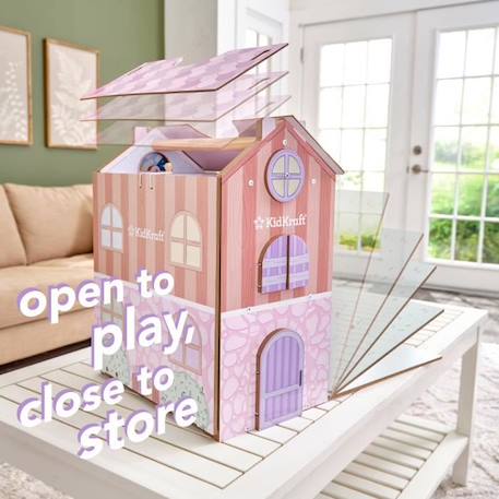 KidKraft - Maison de poupées Play & Store Cottage en bois avec 36 accessoires inclus ROSE 4 - vertbaudet enfant 