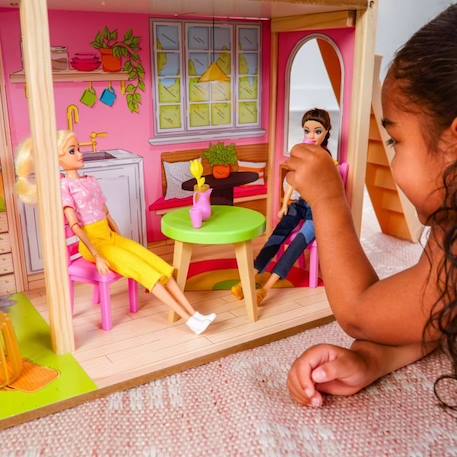KidKraft - Maison de poupées Blooming Spring Garden en bois avec 31 accessoires inclus ROSE 4 - vertbaudet enfant 