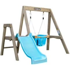 Jouet-Jeux de plein air-Jeux de jardin-KidKraft - Aire de jeux en bois pour enfant First Play avec balançoire et toboggan