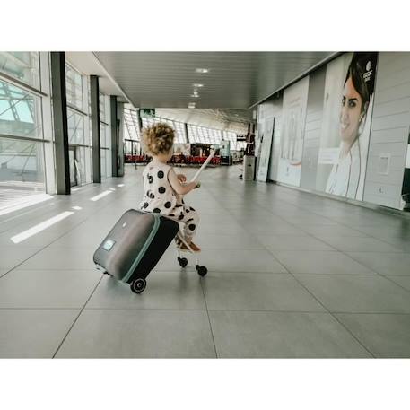 Valise cabine BÉABA Luggage Eazy avec assise de voyage - Bleu - Mixte - 4 ans - 4 roues BLEU 4 - vertbaudet enfant 