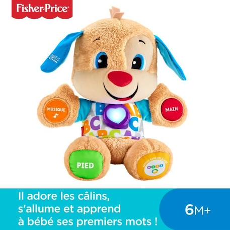 Fisher-Price - Nouveau Puppy Interactif - Peluche interactive - 6 mois et + MARRON 2 - vertbaudet enfant 