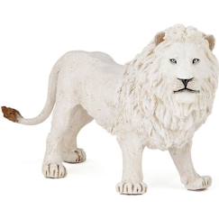 -Figurine Lion - PAPO - LA VIE SAUVAGE - Blanc - Pour Enfant de 3 ans et plus