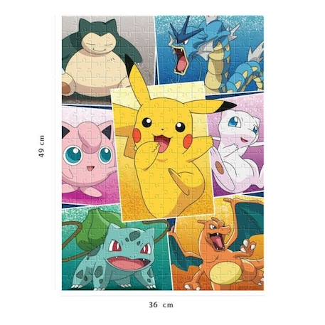 Puzzle 250 pièces - NATHAN - Types de Pokémon - Pour enfants dès 8 ans JAUNE 2 - vertbaudet enfant 