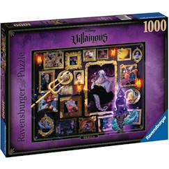 Jouet-Jeux éducatifs-Puzzles-Puzzle 1000 pièces Ursula - RAVENSBURGER - Collection Disney Villainous - Fantastique Violet Mixte