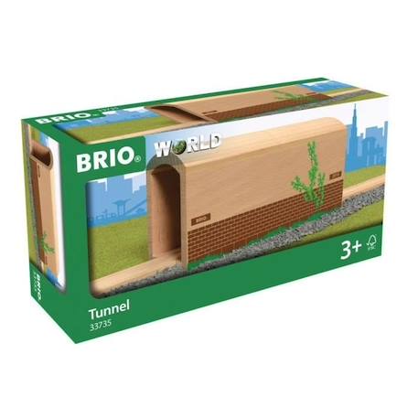 Tunnel pour circuit de train en bois BRIO World - Mixte dès 3 ans MARRON 1 - vertbaudet enfant 