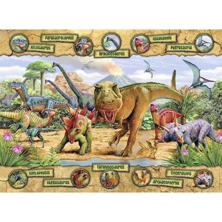 Puzzle 150 p - Les espèces de dinosaures - NATHAN - Mixte - Animaux - A partir de 6 ans BEIGE 2 - vertbaudet enfant 
