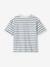 Tee-shirt rayé mixte personnalisable enfant manches courtes rayé bleu 2 - vertbaudet enfant 