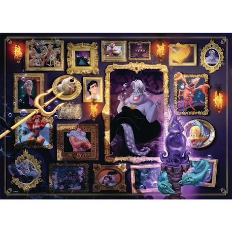 Puzzle 1000 pièces Ursula - RAVENSBURGER - Collection Disney Villainous - Fantastique Violet Mixte VIOLET 3 - vertbaudet enfant 