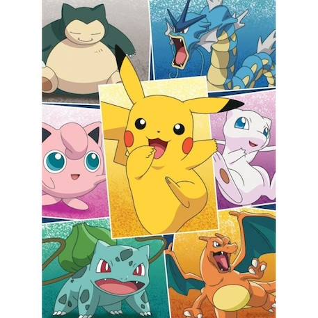Puzzle 250 pièces - NATHAN - Types de Pokémon - Pour enfants dès 8 ans JAUNE 3 - vertbaudet enfant 
