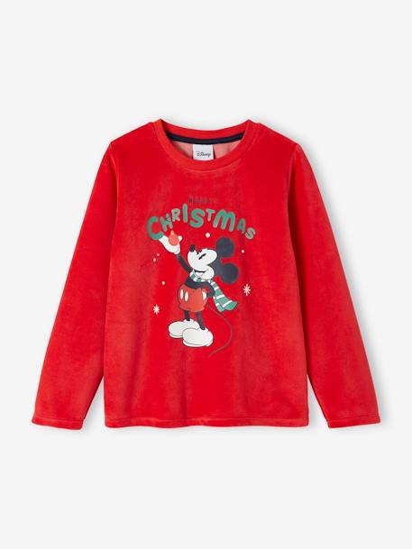 Pyjama garçon Disney® Mickey Noël rouge/marine 2 - vertbaudet enfant 