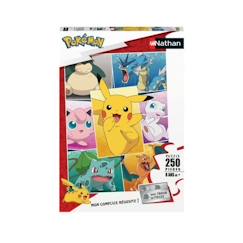 Jouet-Puzzle 250 pièces - NATHAN - Types de Pokémon - Pour enfants dès 8 ans