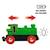 Locomotive à pile bi-directionnelle verte BRIO - Circuit de train en bois - Ravensburger - Dès 3 ans VERT 4 - vertbaudet enfant 