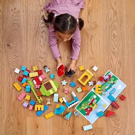 LEGO® 10914 DUPLO La boîte de briques deluxe, Jeu de Construction avec Rangement, Jouet éducatif pour bébés de 1 an et demi VERT 2 - vertbaudet enfant 