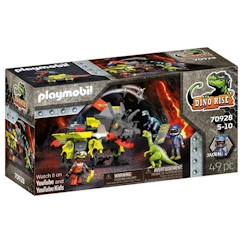 Jouet-Jeux d'imagination-Playmobil - 70928 - Dino Rise - Robot-Dino de Combat - Avec 2 personnages et accessoires