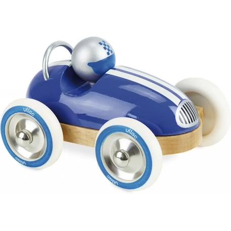 Voiture en bois VILAC - Roadster vintage bleu - Roues en métal et caoutchouc BLEU 1 - vertbaudet enfant 