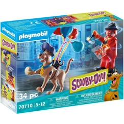Jouet-Jeux d'imagination-Figurines, mini mondes, héros et animaux-PLAYMOBIL - 70710 - SCOOBY-DOO! Fantôme du clown - Figurines avec accessoires