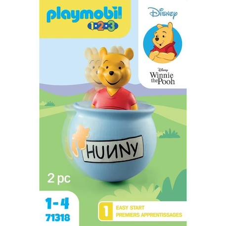 PLAYMOBIL 1.2.3 - 71318 - Winnie l'ourson et culbuto pot de miel - Disney - Pour les tout-petits 18-36 mois BLEU 5 - vertbaudet enfant 