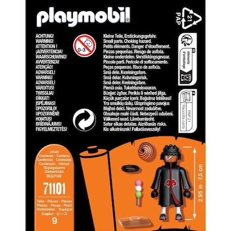 PLAYMOBIL - 71101 - Tobi (Obito) - Naruto Shippuden NOIR 4 - vertbaudet enfant 