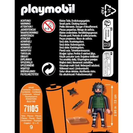 PLAYMOBIL - 71105 - Figurine Yamato de Naruto Shippuden avec 8 pièces - A partir de 5 ans NOIR 4 - vertbaudet enfant 